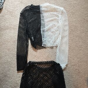 Mesh Festival Rave TECHNO crop TOPS